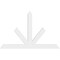Ekena Millwork Saratoga Architectural Grade PVC Gable Bracket, 84"W x 52 1/2"H x 2"D x 6"F, 15/12 Pitch GBP084X53X0206SAR00 - alternate 4